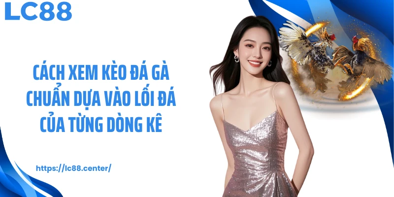 Cách xem kèo đá gà chuẩn dựa vào lối đá của từng dòng kê
