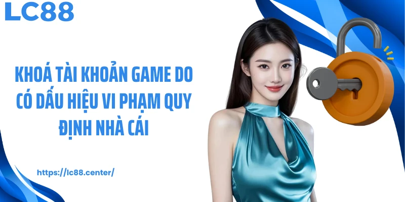 Khoá tài khoản game do có dấu hiệu vi phạm quy định nhà cái